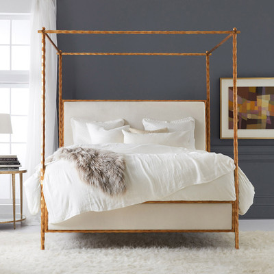 Modern History Organic Bed - Gold Leaf - Queen