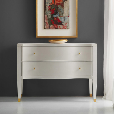 Modern History Serpentine Chest - White Linen