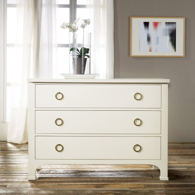 Modern History Three Drawer Painted Commode
