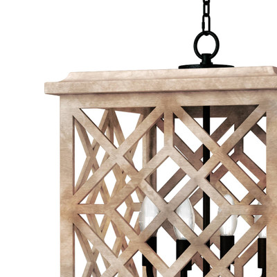 Coastal Living Chatham Wood Lantern - Natural