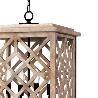 Coastal Living Chatham Wood Lantern - Natural