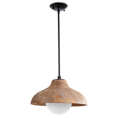 Coastal Living Surfside Wood Pendant - Natural