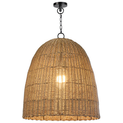 Coastal Living Beehive Outdoor Pendant Large - Weathered Natural