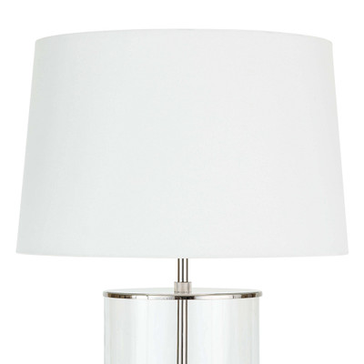 Coastal Living Magelian Glass Table Lamp - Polished Nickel