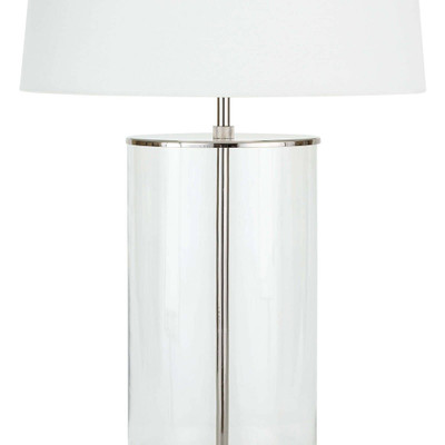 Coastal Living Magelian Glass Table Lamp - Polished Nickel