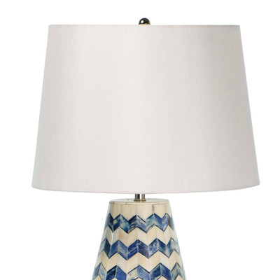 Coastal Living Cassia Chevron Table Lamp - Blue