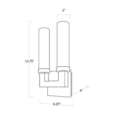 Coastal Living Montecito Outdoor Sconce Double