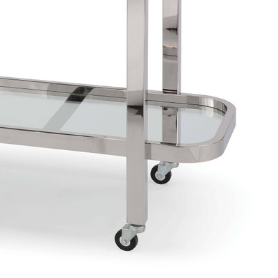 Regina Andrew Carter Bar Cart - Polished Stainless Steel