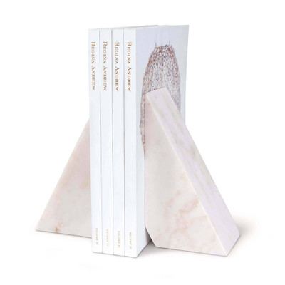 Regina Andrew Othello Marble Bookends - White