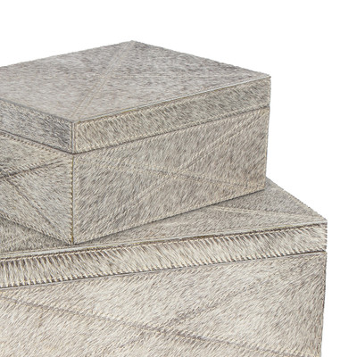 Regina Andrew Andres Hair On Hide Box Set - Grey