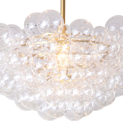 Regina Andrew Bubbles Chandelier - Clear Natural Brass