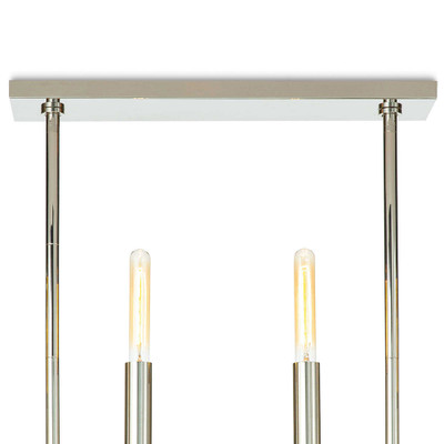 Regina Andrew Wolfe Linear Chandelier - Polished Nickel