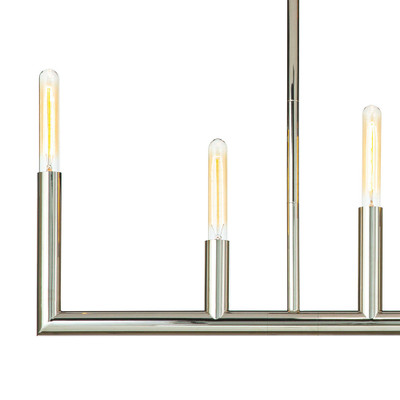 Regina Andrew Wolfe Linear Chandelier - Polished Nickel