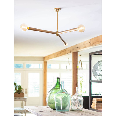 Regina Andrew Talon Chandelier - Natural Brass