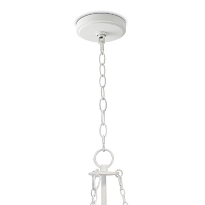 Regina Andrew River Reed Basin Chandelier - White