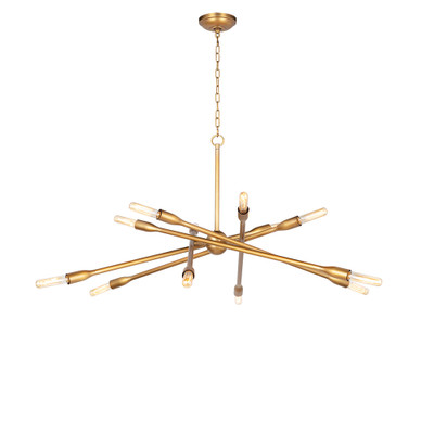 Regina Andrew Cobra Chandelier Large - Natural Brass