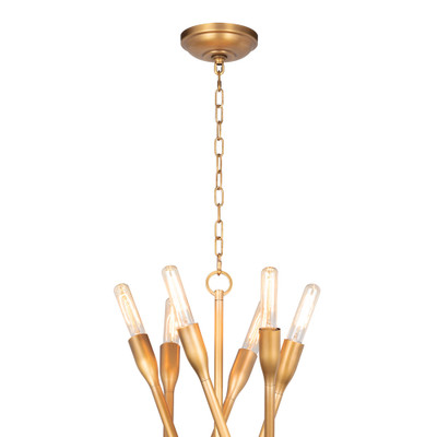 Regina Andrew Cobra Chandelier Large - Natural Brass