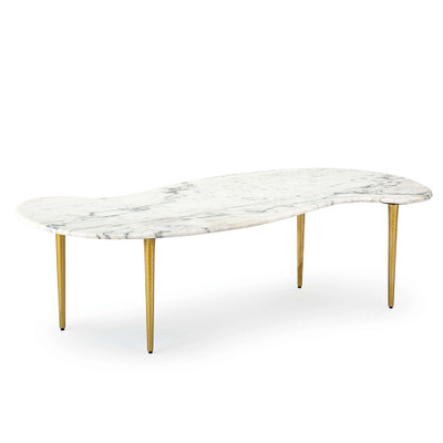 Regina Andrew Jagger Marble Cocktail Table - White