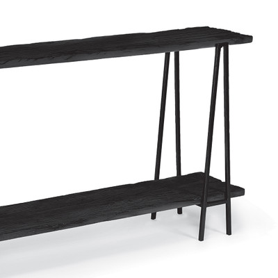Regina Andrew Ash Reclaimed Wood Console Table - Black