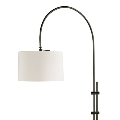 Regina Andrew Arc Floor Lamp With Fabric Shade - Oil Rubbed Bronze