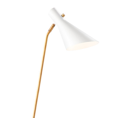 Regina Andrew Spyder Floor Lamp Spyder Floor Lamp - White And Natural Brass