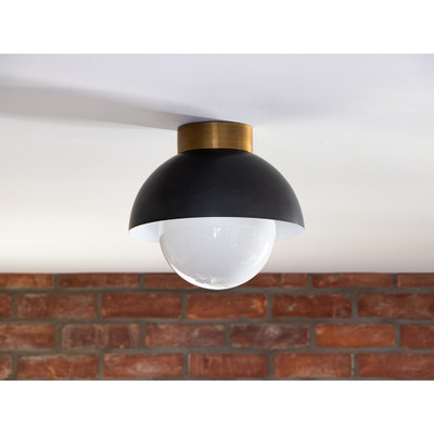Regina Andrew Montreux Flush Mount - Oil Rubbed Bronze And Natural Brass