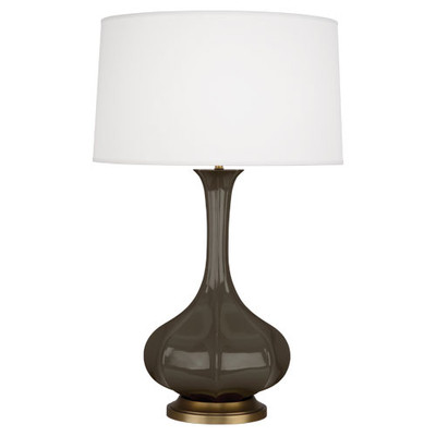 Pike Table Lamp - Aged Brass - Brown Tea