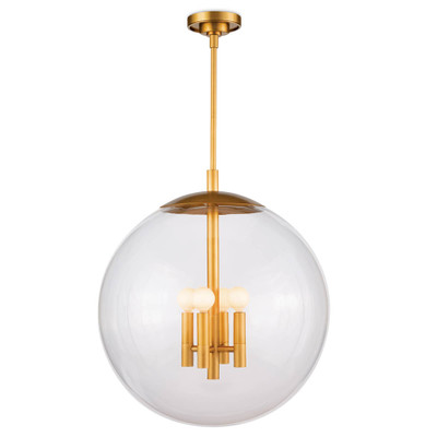 Regina Andrew Cafe Pendant Large - Natural Brass