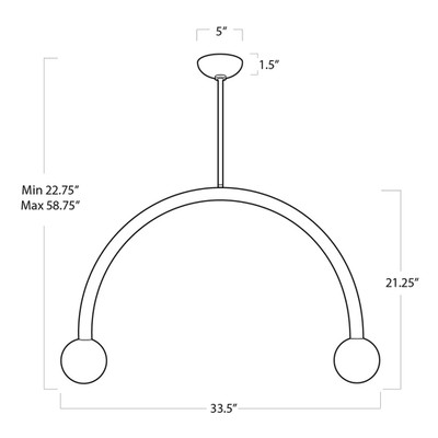 Regina Andrew Happy Pendant Large - Oil Rubbed Bronze