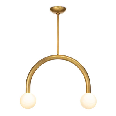 Regina Andrew Happy Pendant Small - Natural Brass