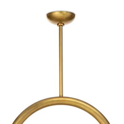 Regina Andrew Happy Pendant Small - Natural Brass