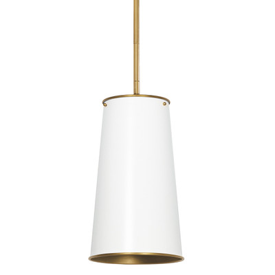 Regina Andrew Hattie Pendant - White And Natural Brass