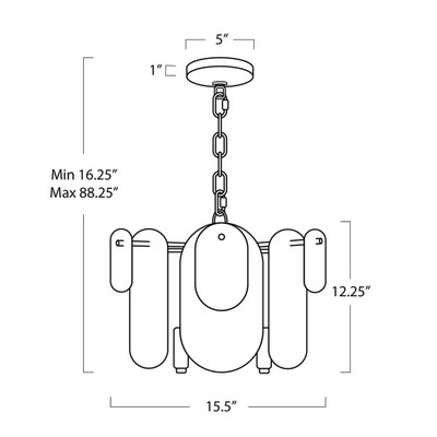 Regina Andrew Echo Pendant - Polished Nickel