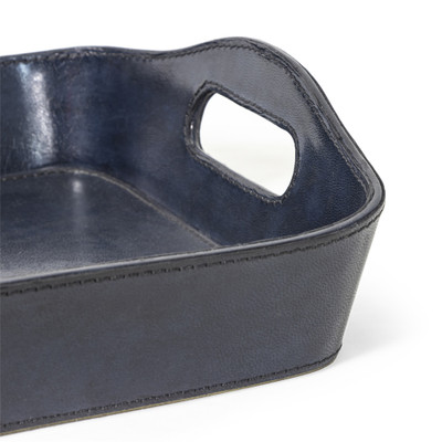 Regina Andrew Derby Parlor Leather Tray - Blue