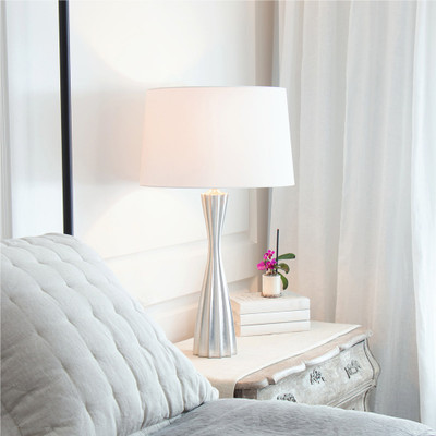 Regina Andrew Naomi Resin Table Lamp - Silver Leaf