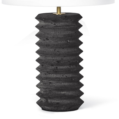 Regina Andrew Noir Column Travertine Lamp - Small