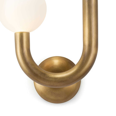 Regina Andrew Happy Sconce Left Side - Natural Brass