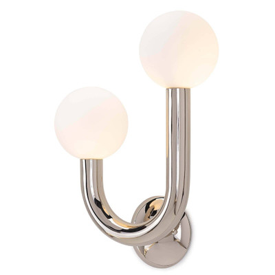 Regina Andrew Happy Sconce Left Side - Polished Nickel