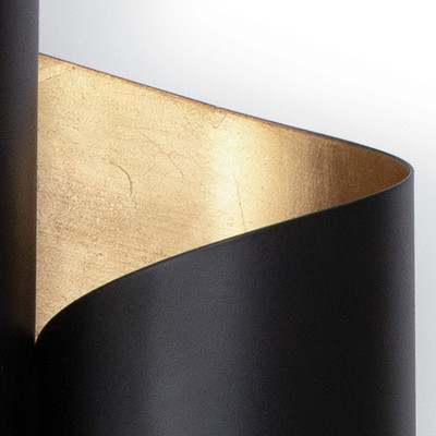 Regina Andrew Folio Sconce - Black And Gold