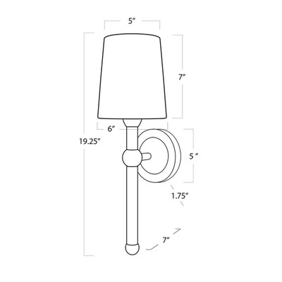 Regina Andrew Jameson Sconce - Oil Rubbed Bronze