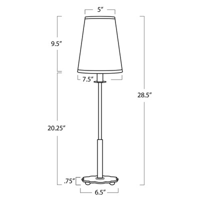 Southern Living Daisy Buffet Lamp