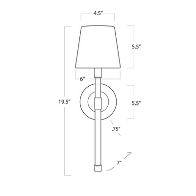 Southern Living Auburn Crystal Sconce