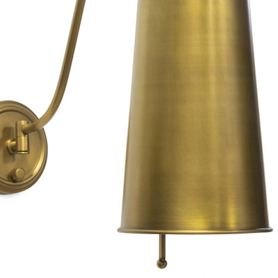 Southern Living Hattie Sconce - Natural Brass