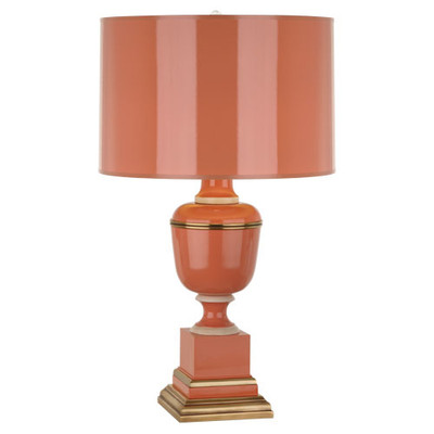 Mary McDonald Annika Table Lamp - Natural Brass - Tangerine Lacquer