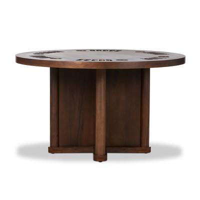 Amber Lewis x Four Hands Mayfield Poker Table - Dark Guanacaste - 51 X 30