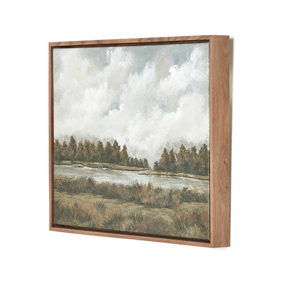 Amber Lewis x Four Hands Forest Across The Water by Lori Marie - Rustic Walnut Floater - 30 X 40
