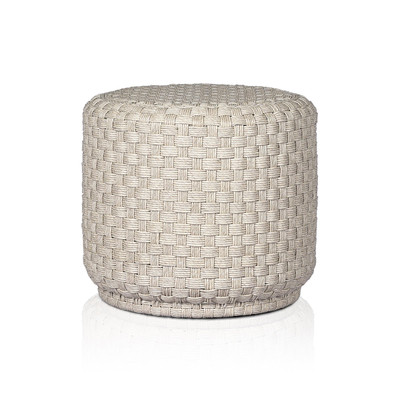 Amber Lewis x Four Hands Venetia Outdoor End Table - Twisted Vintage White