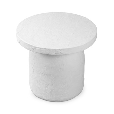 Amber Lewis x Four Hands Paz Outdoor End Table - Plaster Molded Concrete