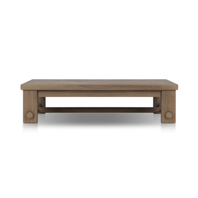 Amber Lewis x Four Hands Lumi Outdoor Coffee Table - Stained Toasted Brown-FSC