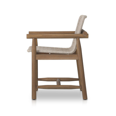 Amber Lewis x Four Hands Dume Outdoor Dining Armchair - Vintage White